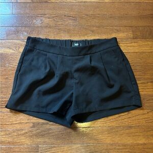 Massimo Black Shorts Tailored Elegance